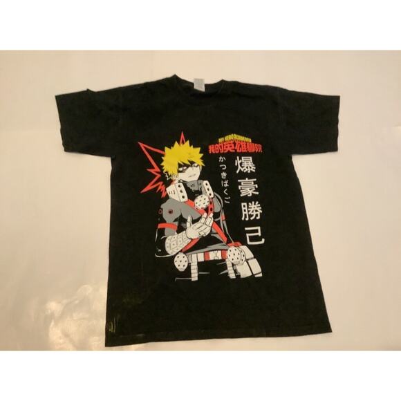 My Hero Academia T-Shirt Men’s S Black Anime Katsuki Bakugo Graphic - Picture 1 of 12